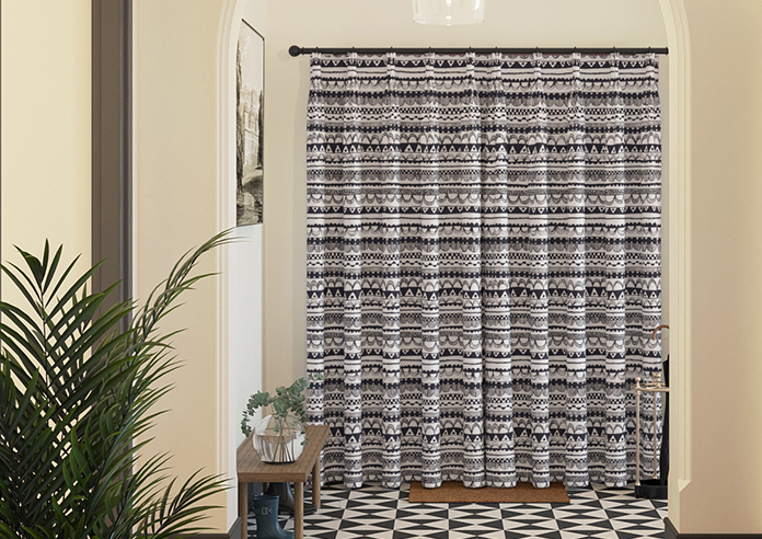 Bohemian, Black - Made to Measure Curtains - Image 7